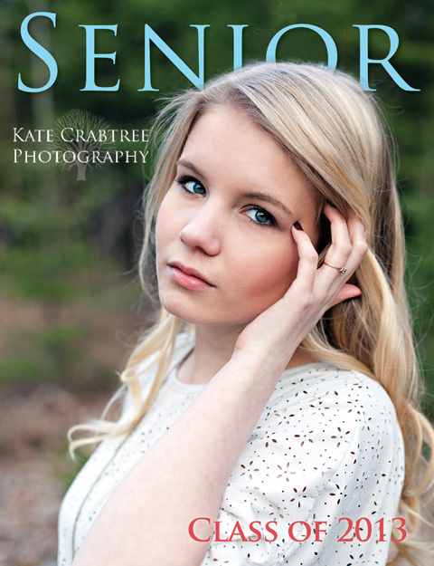 Kate Crabtree showcases her senior portrait magazine