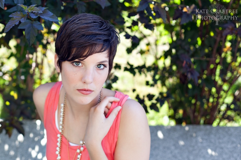 MDI Maine senior portrait photographer Kate Crabtree captures this portrait of Rebecca in Bar Harbor