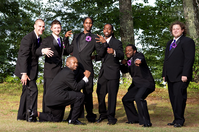 The groomsmen act like thugs at their Lakeview Golf Course wedding.