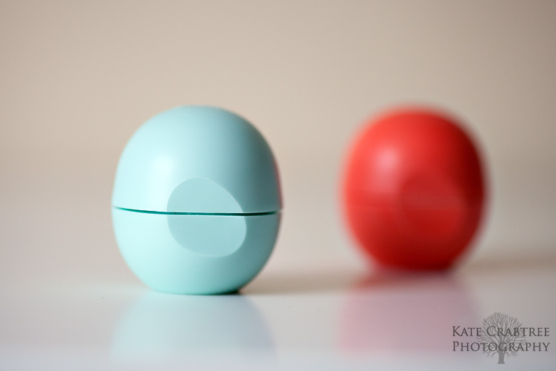 A photo of sweet mint and summer fruit eos lip balm