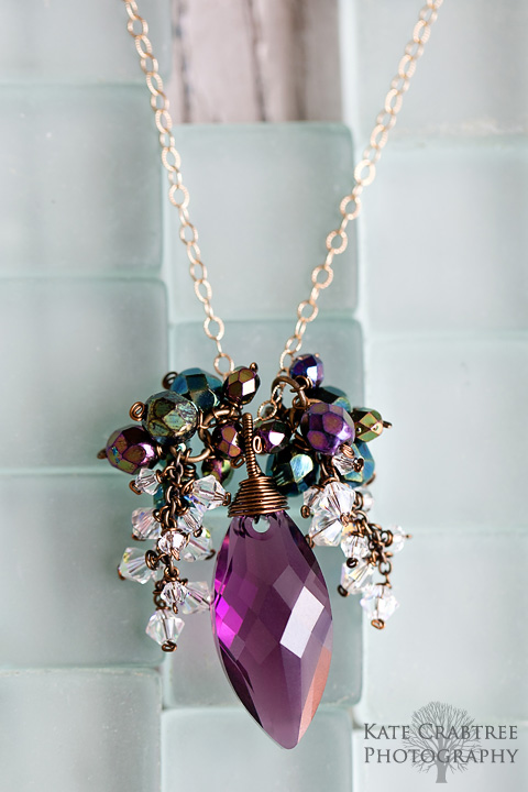 A necklace by Emily Delfin of Reflections Jewelry