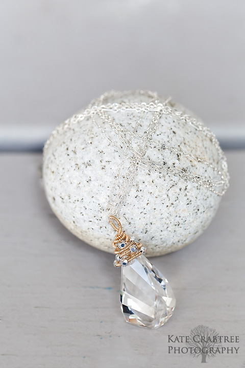 Maine photographer Kate Crabtree took a photo of a necklace by Reflections Jewelry