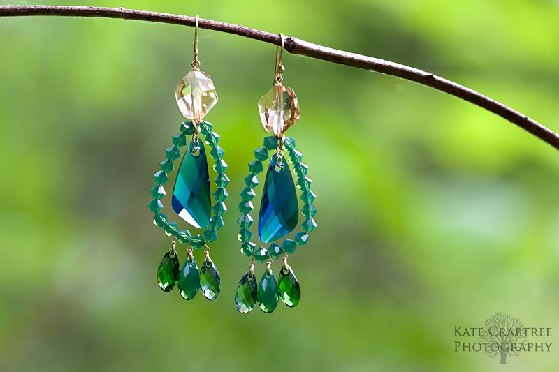 Kate Crabtree, a Maine professional photographer, took a photo of a gorgeous pair of earrings by Emily Delfin of Reflections Jewelry