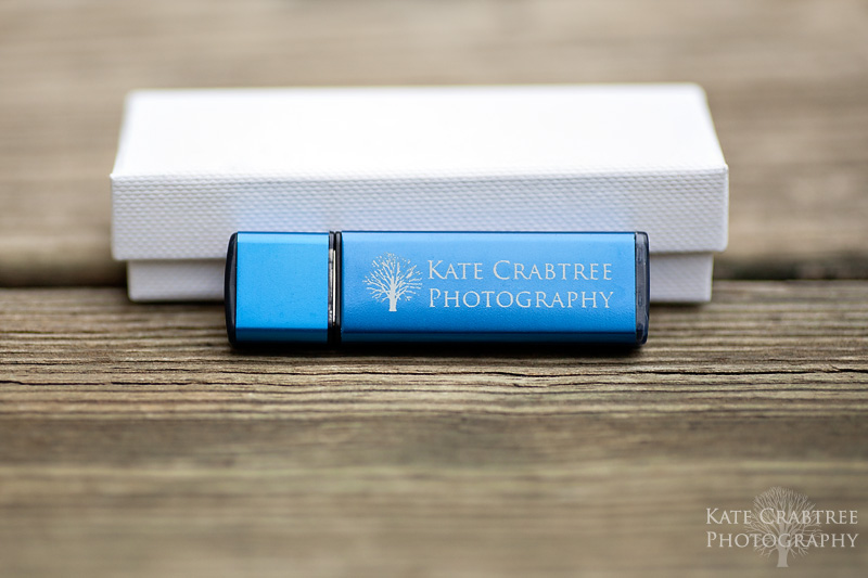The flash drive that I offer to my brides, grooms, and portrait clients