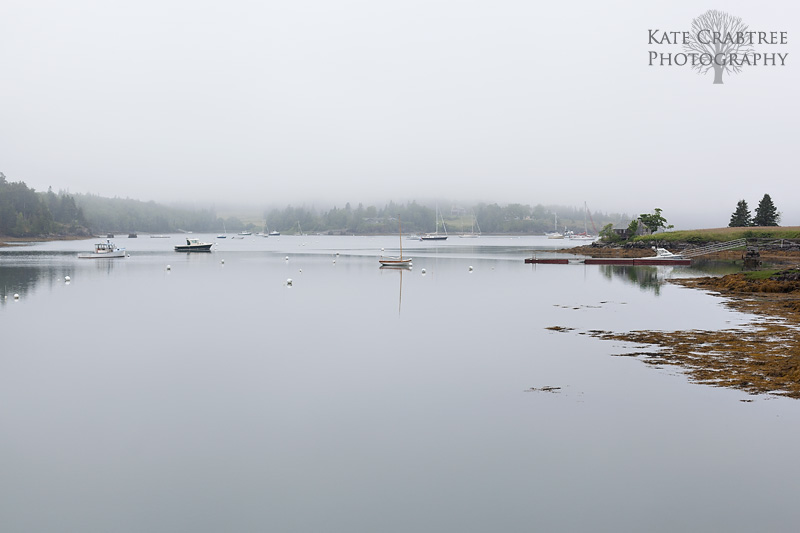 North Haven Maine landscape photo taken during a foggy day