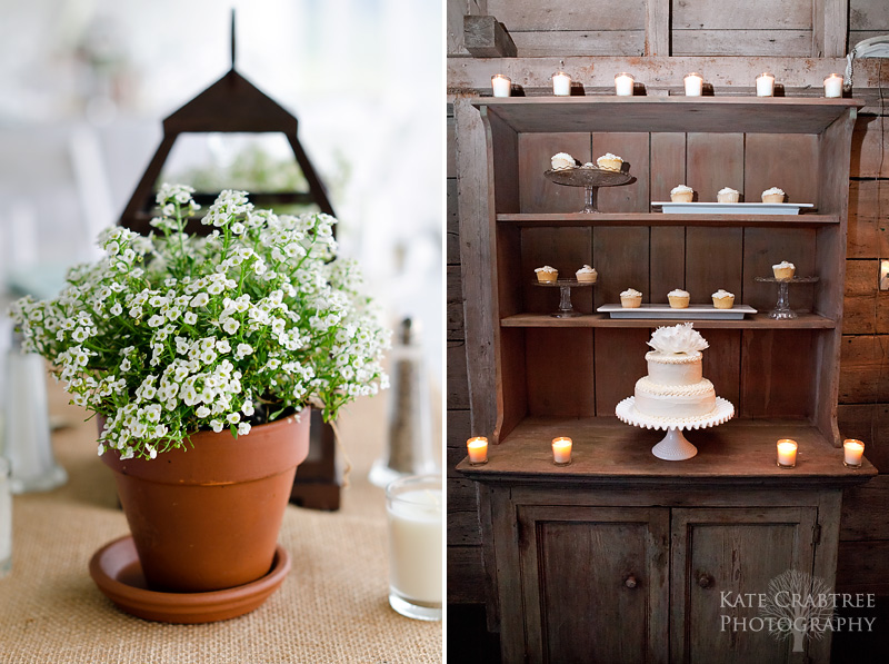 A photo of rustic details at a coastal Maine wedding
