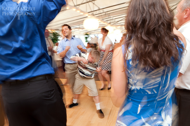 More fun dancing at a wedding reception at Lucerne inn in dedham maine