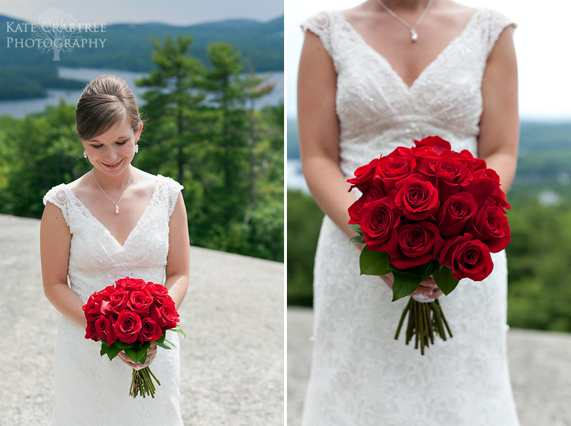 Bridal portraits of Laura during her Maine wedding at Lucerne Inn