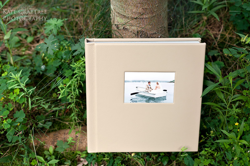 Maine wedding photography Kate Crabtree showcases her wedding albums