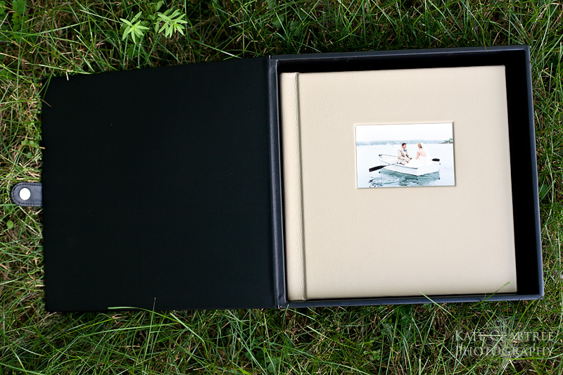 Maine wedding photography Kate Crabtree showcases her wedding albums
