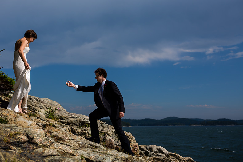 Wedding photos in Castine Maine