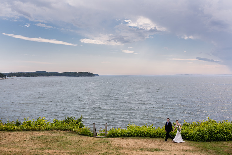 Wedding photos in Castine Maine