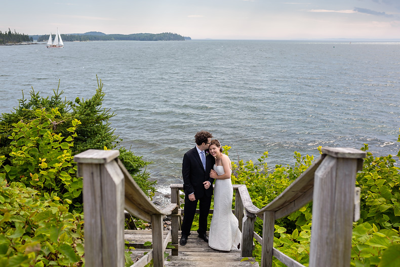 Wedding photos in Castine Maine