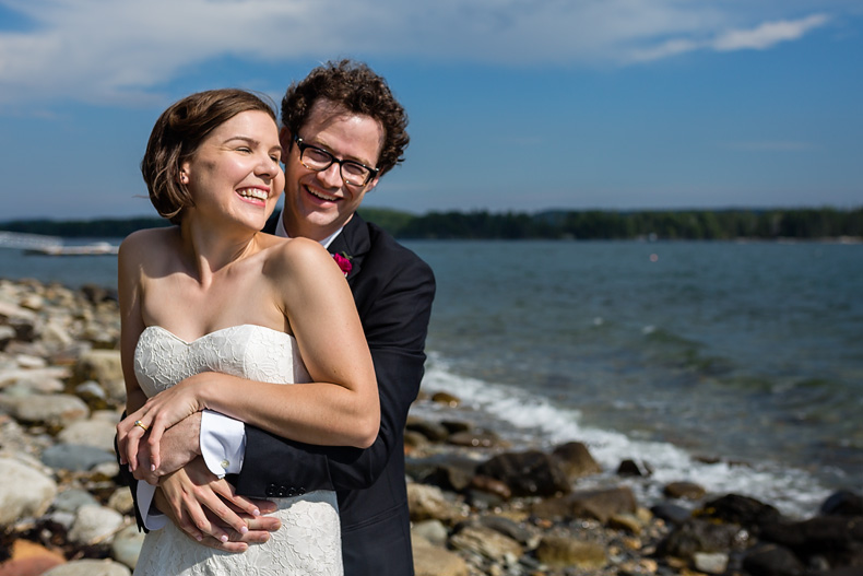 Wedding photos in Castine Maine