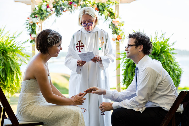 Wedding photos in Castine Maine