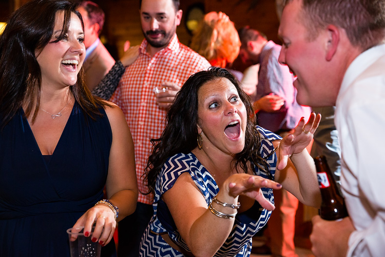 Fun dancing photos from a Maine wedding photographer