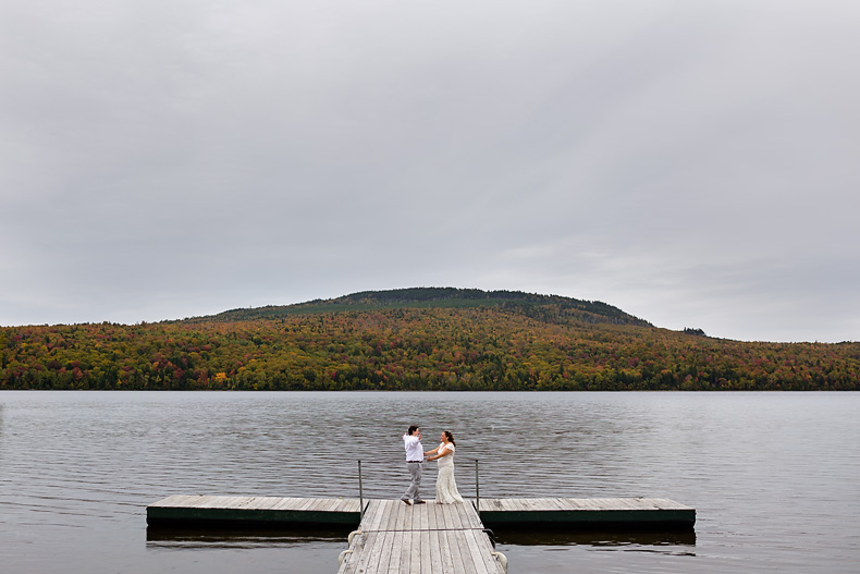 First look at a western Maine wedding