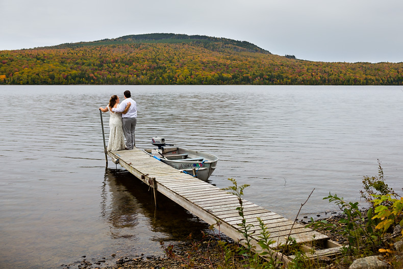 Lake Parlin Lodge wedding photography in Western Maine