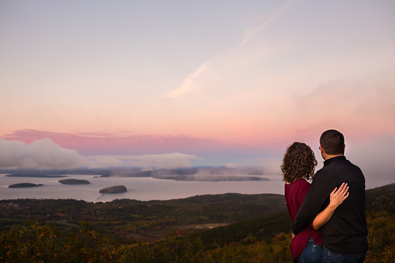 Portraits taken in the fall on Cadillac Mountain in Acadia National Park