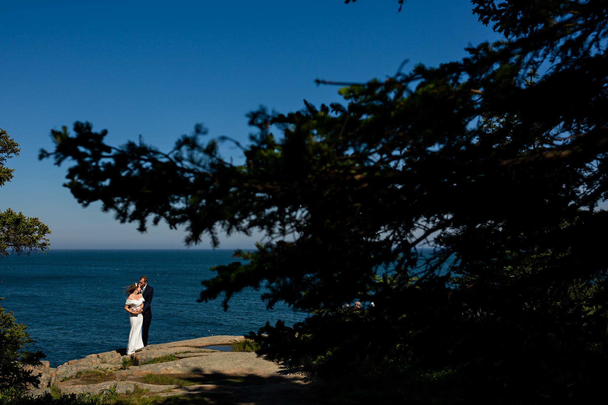 Wedding portraits in Acadia National Park, Maine