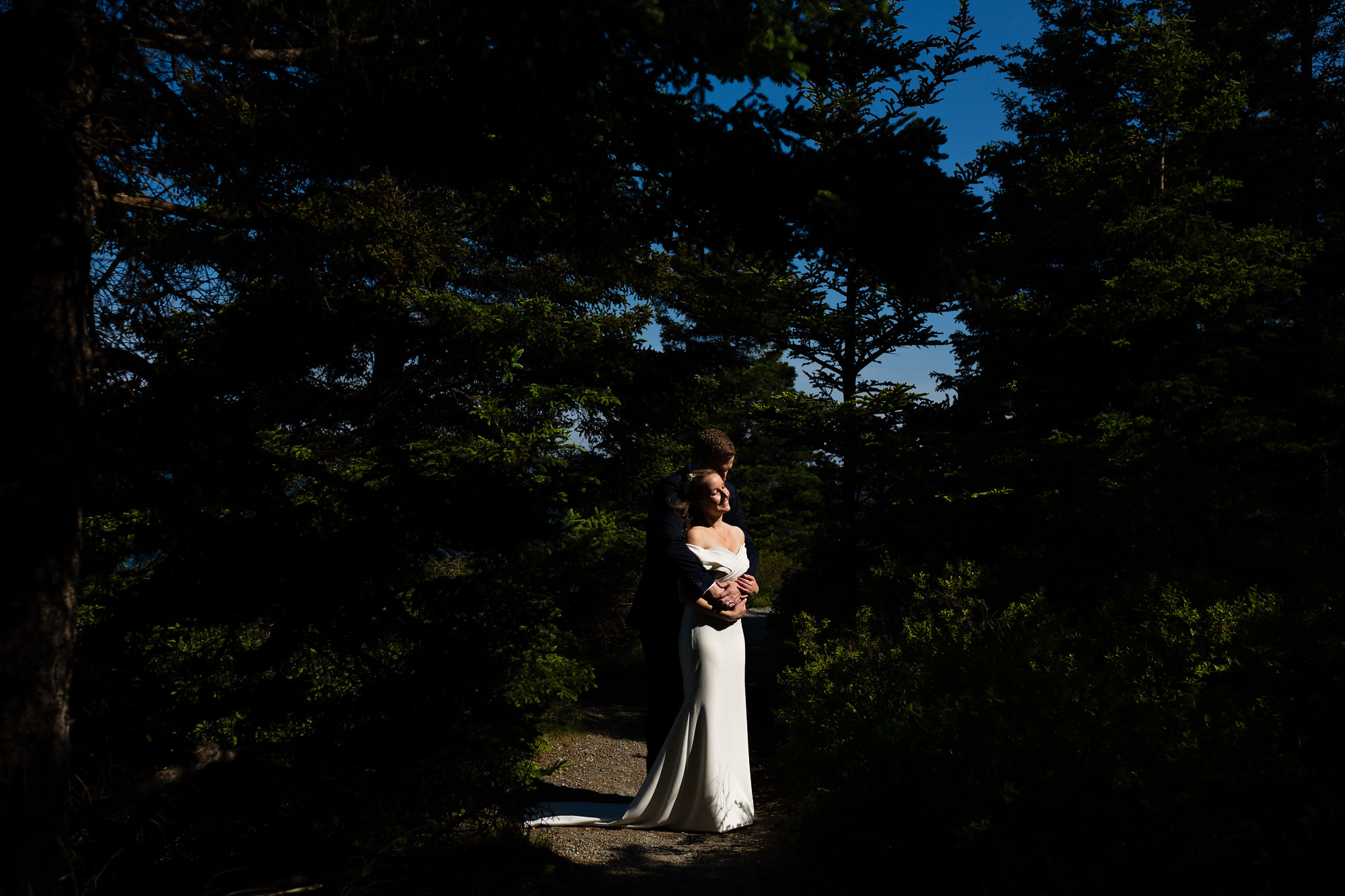 Wedding portraits in Acadia National Park, Maine