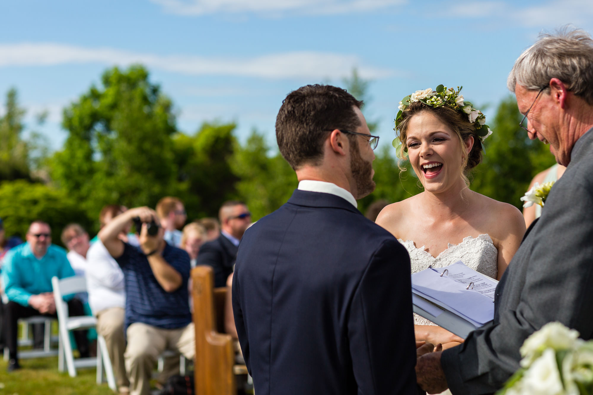 A photo of a summer Point Lookout wedding in Maine