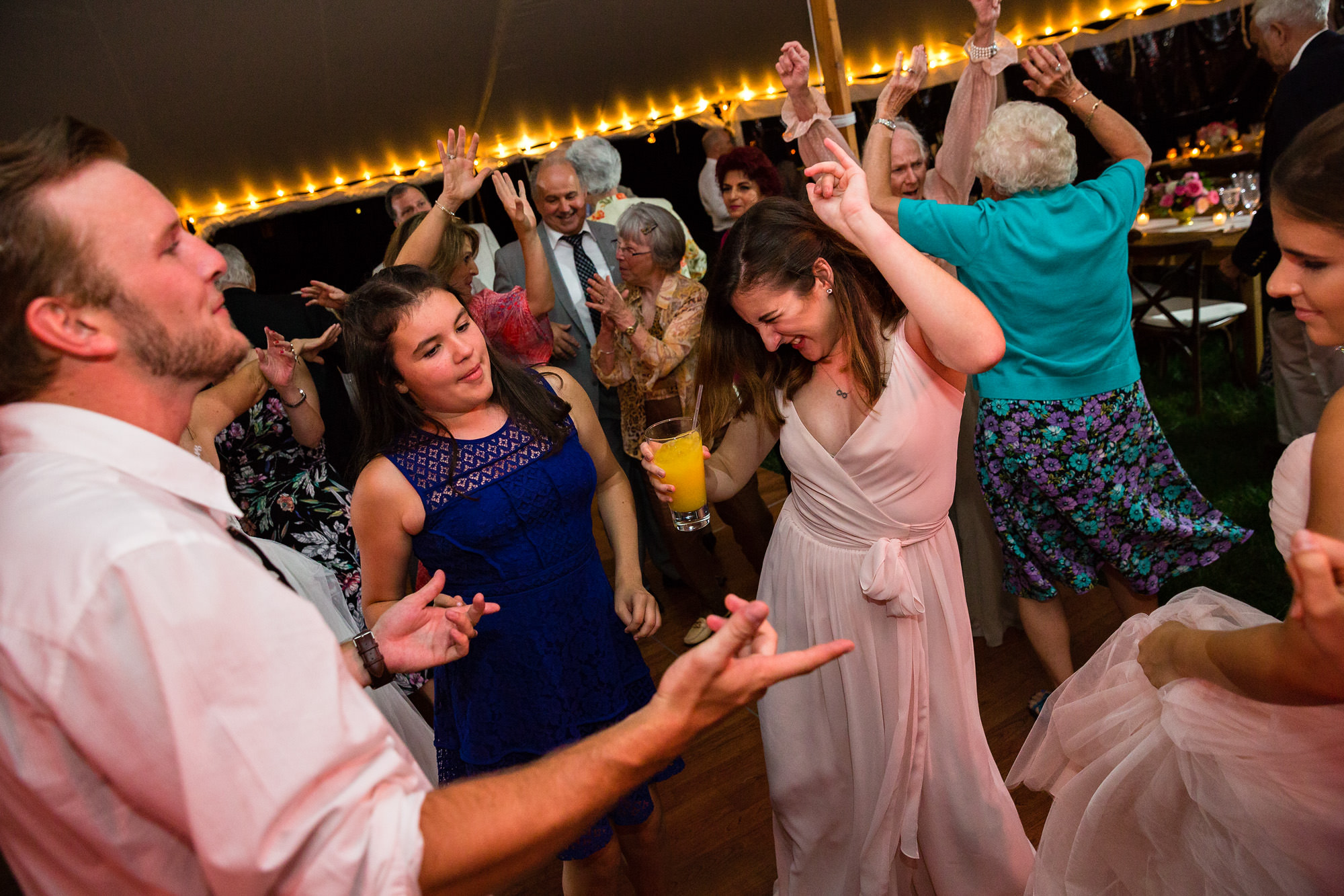 Wavelength kept the wedding floor packed and energetic at this New Hampshire wedding