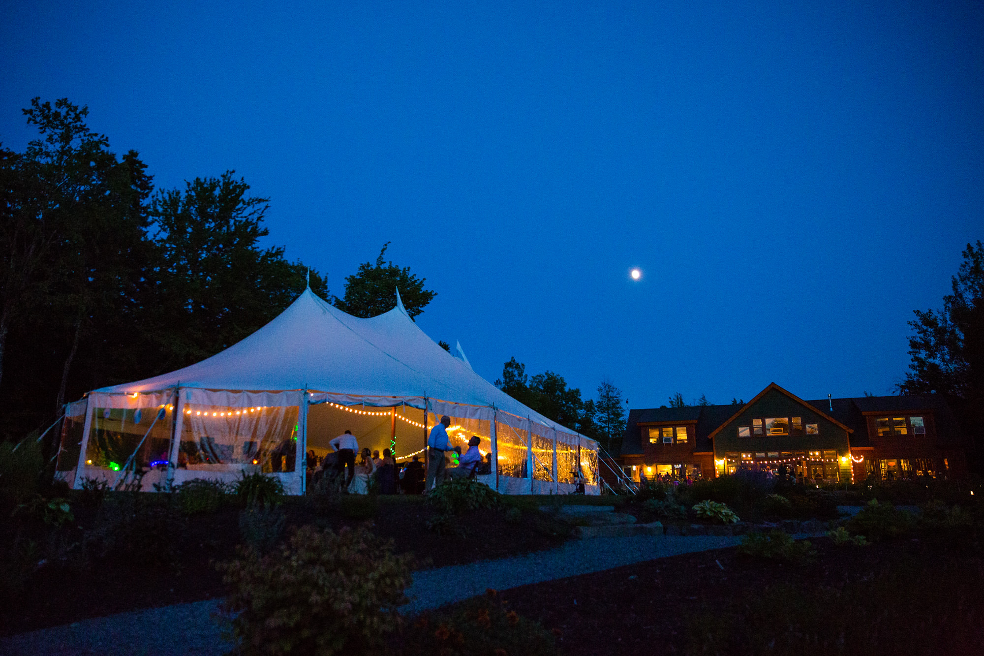 A New England Outdoor center wedding in Millinocket, Maine