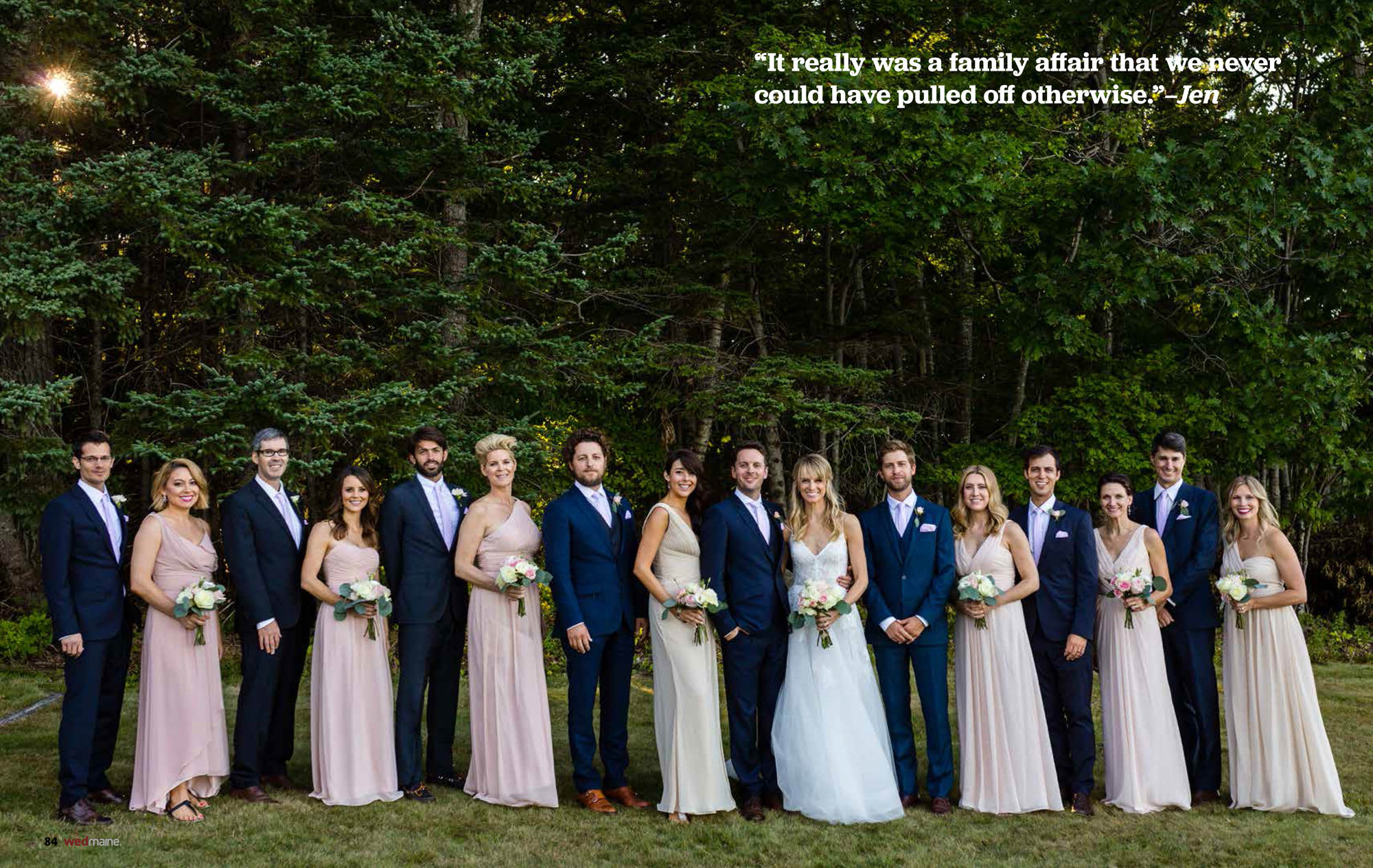 A Bar Harbor wedding at the Pot & Kettle Club was published in Maine Magazine 2017 wedding guide