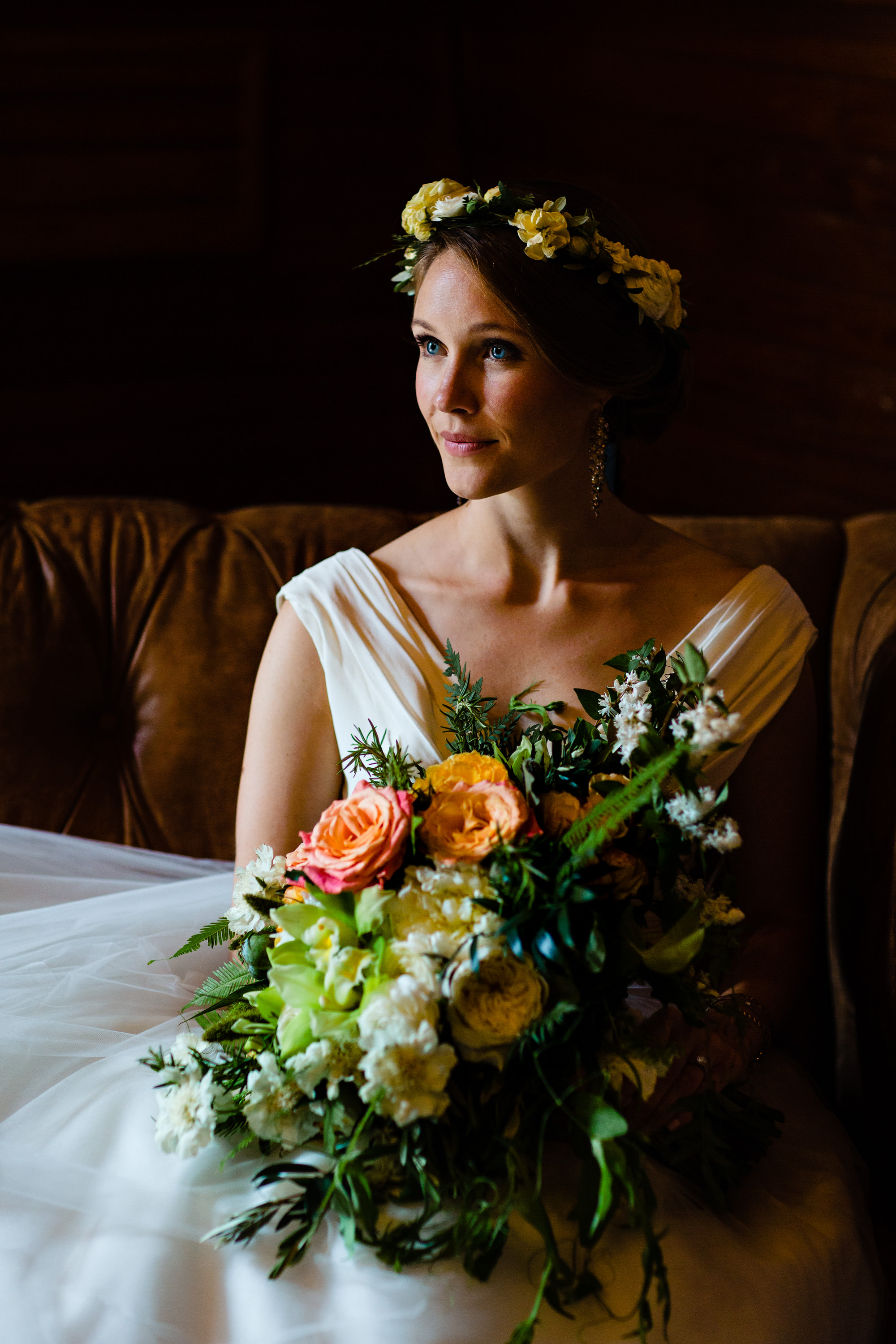 A bridal portrait in Wells Reserve at Laudholm Farm