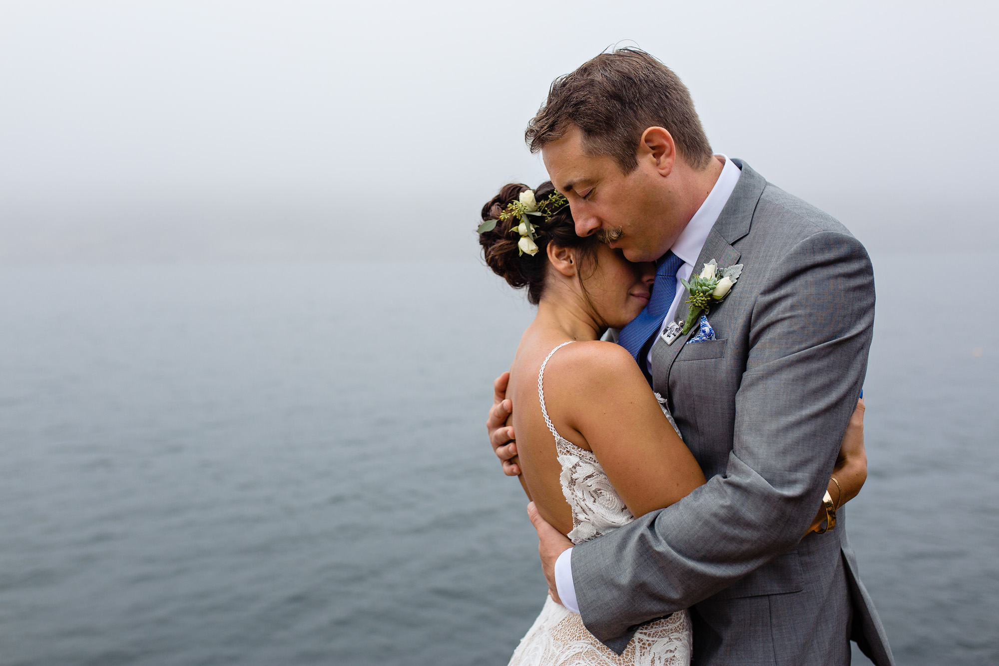 Beautiful wedding portraits in Acadia National Park.