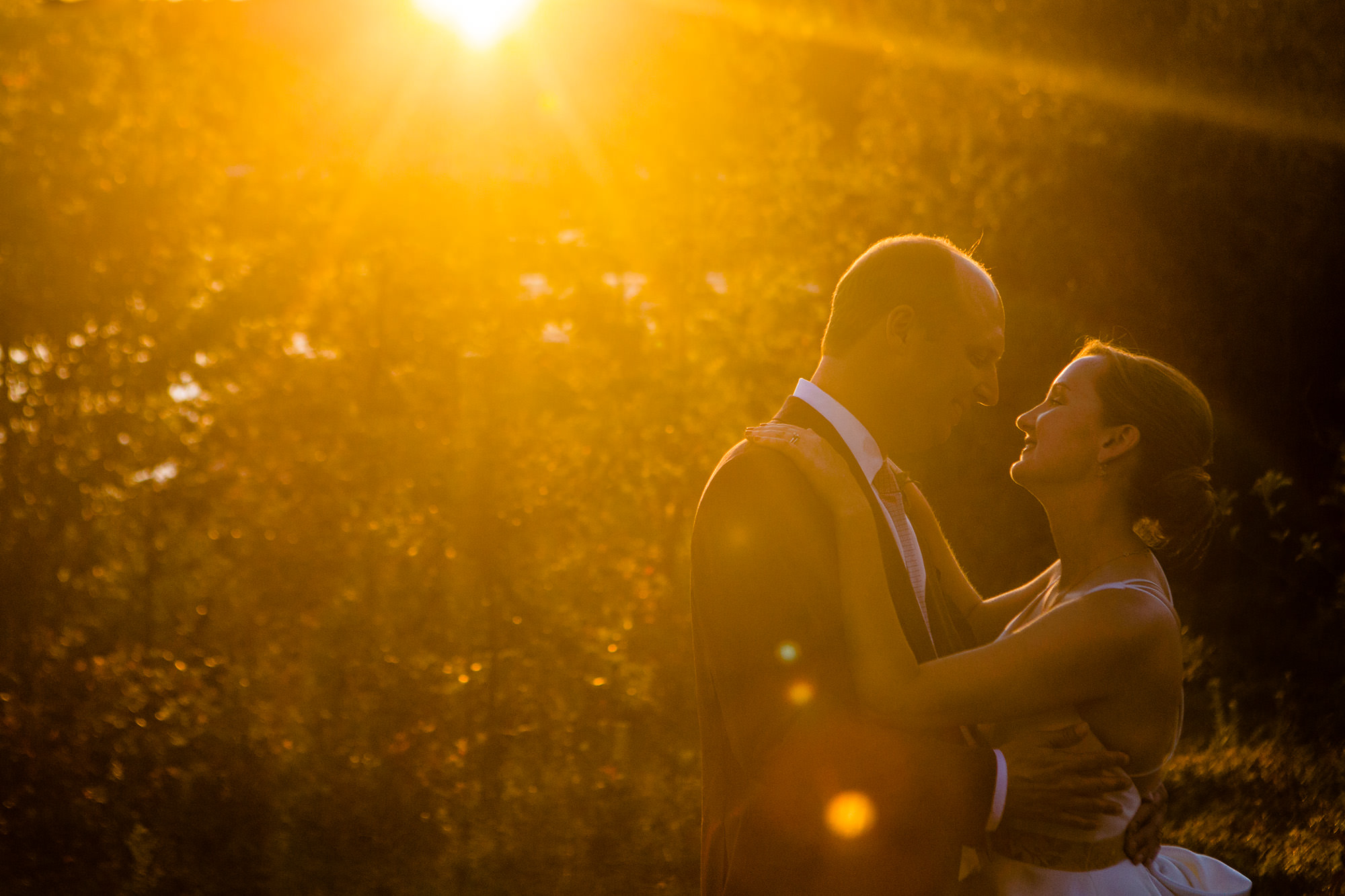Beautiful wedding portraits at French's Point in Maine