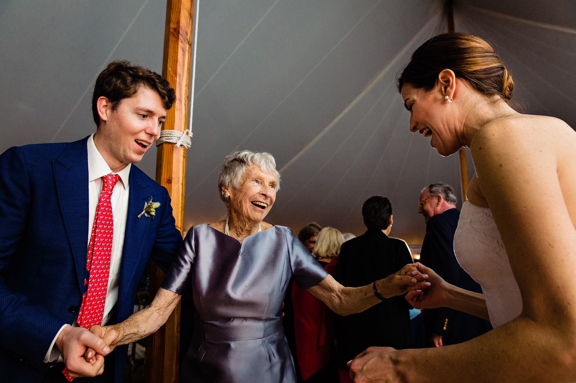 Documentary dancing photos at a Blue Hill Maine wedding