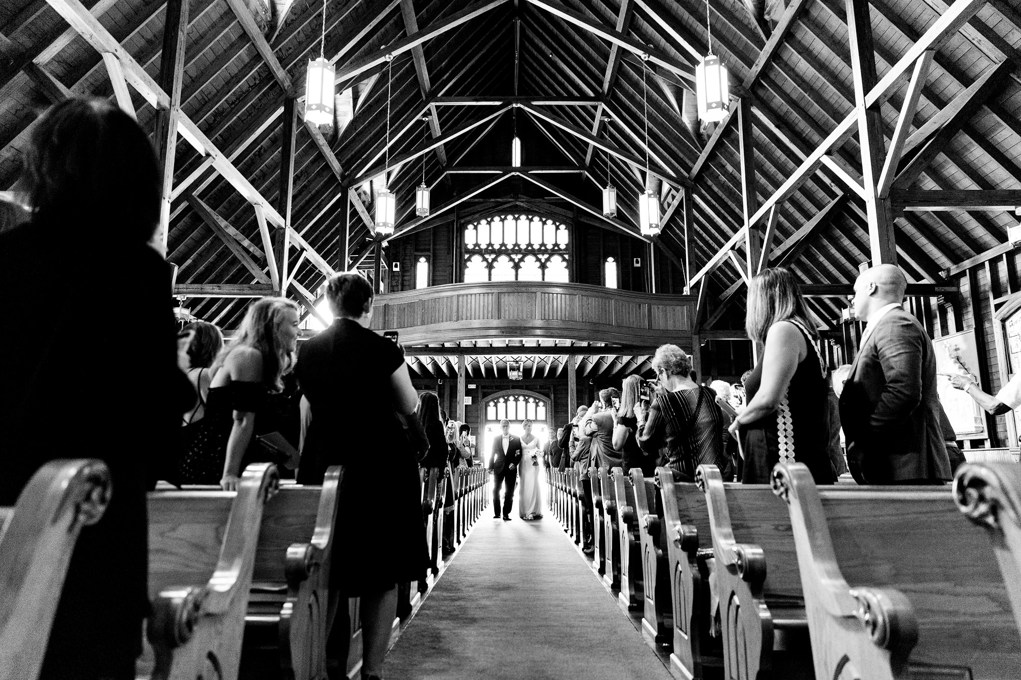 A beautiful church wedding ceremony at Our Lady Queen of Peace in Boothbay Harbor, Maine