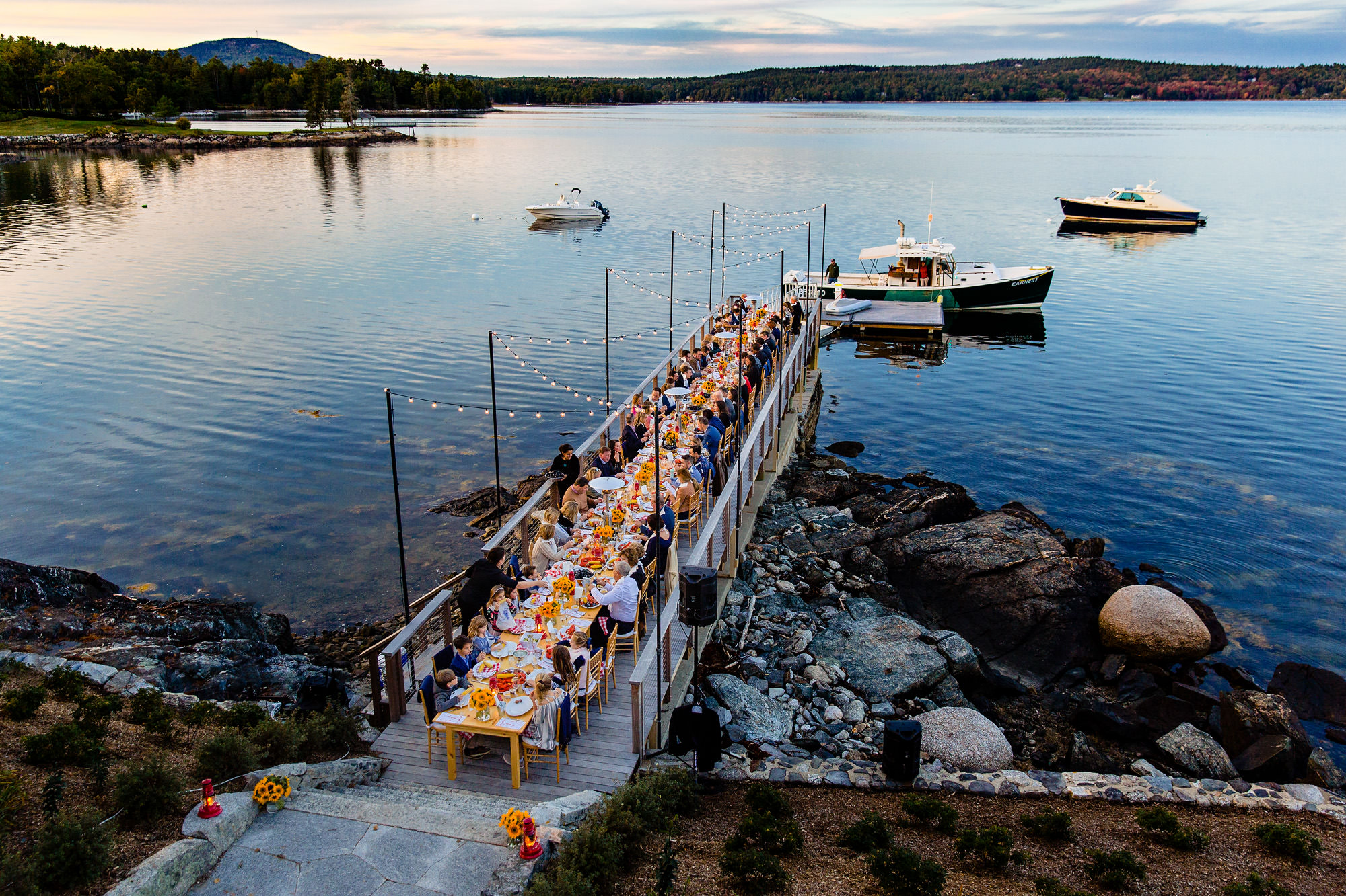 A Blue Hill Maine wedding rehearsal by RL Sisson Events