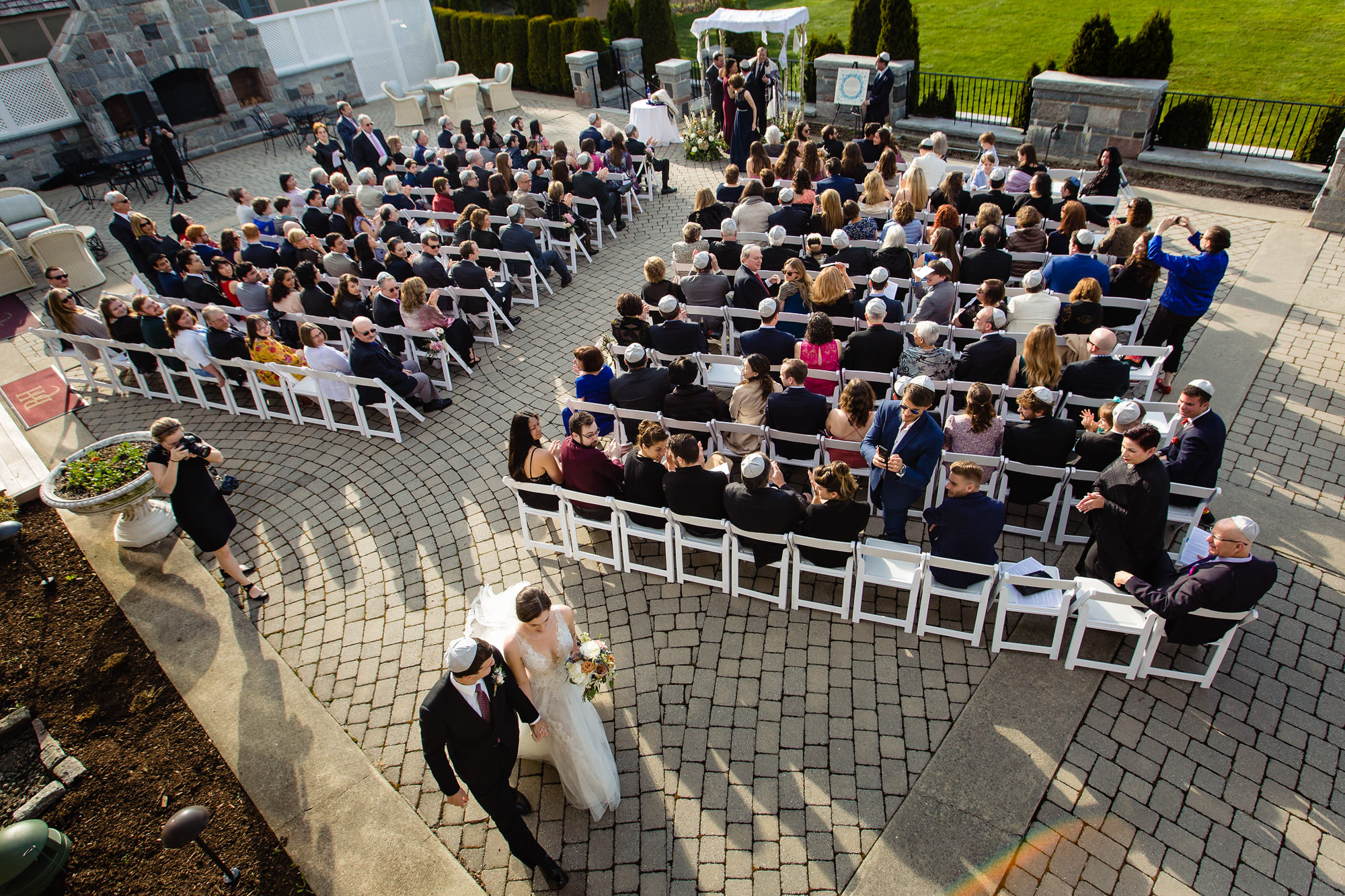 A beautiful wedding ceremony at the Bar Harbor Club on Mount Desert Island in Maine