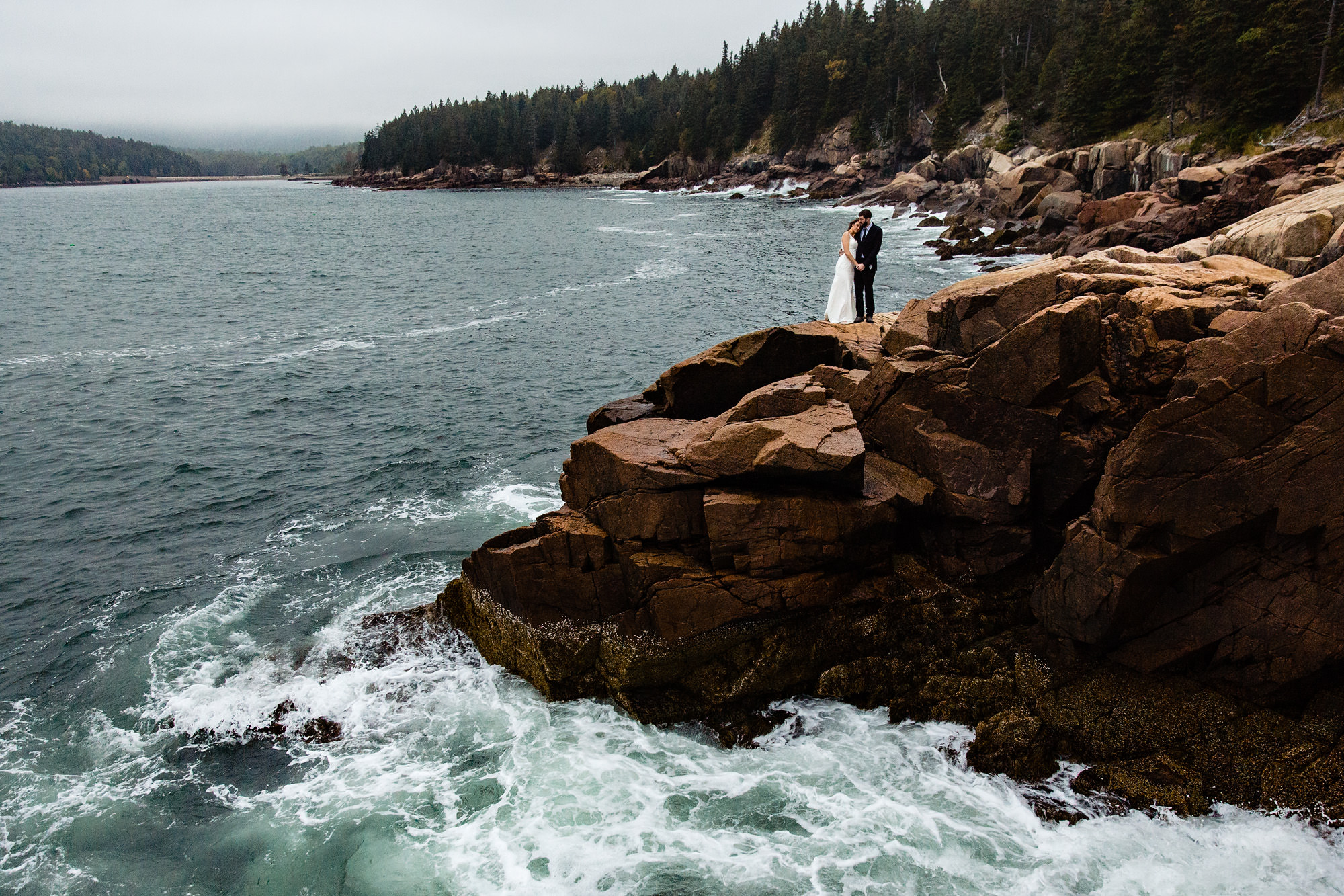 A dramatic portrait at Otter Point in Acadia National Park
