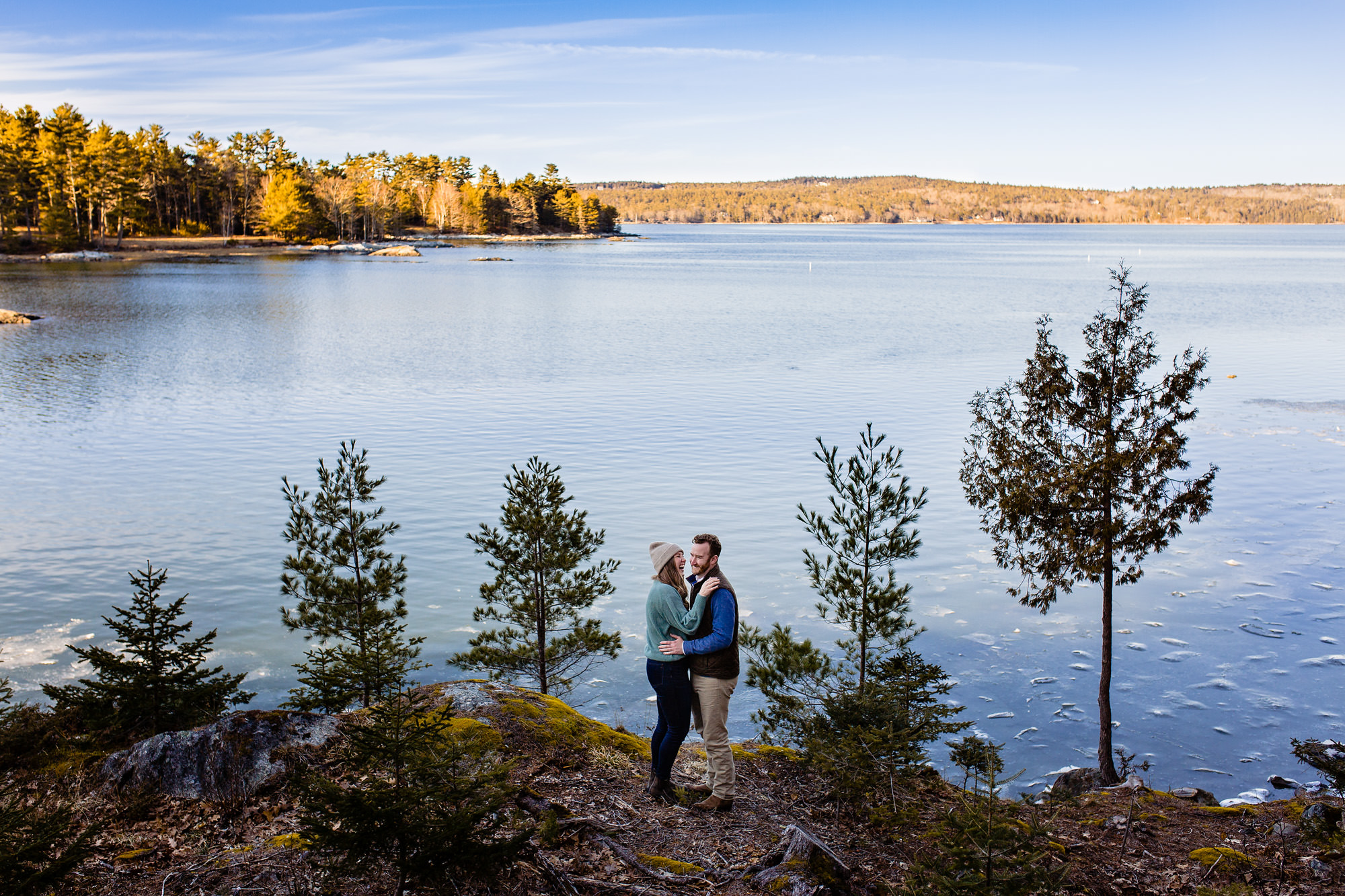 Engagement portraits in Blue Hill, Maine