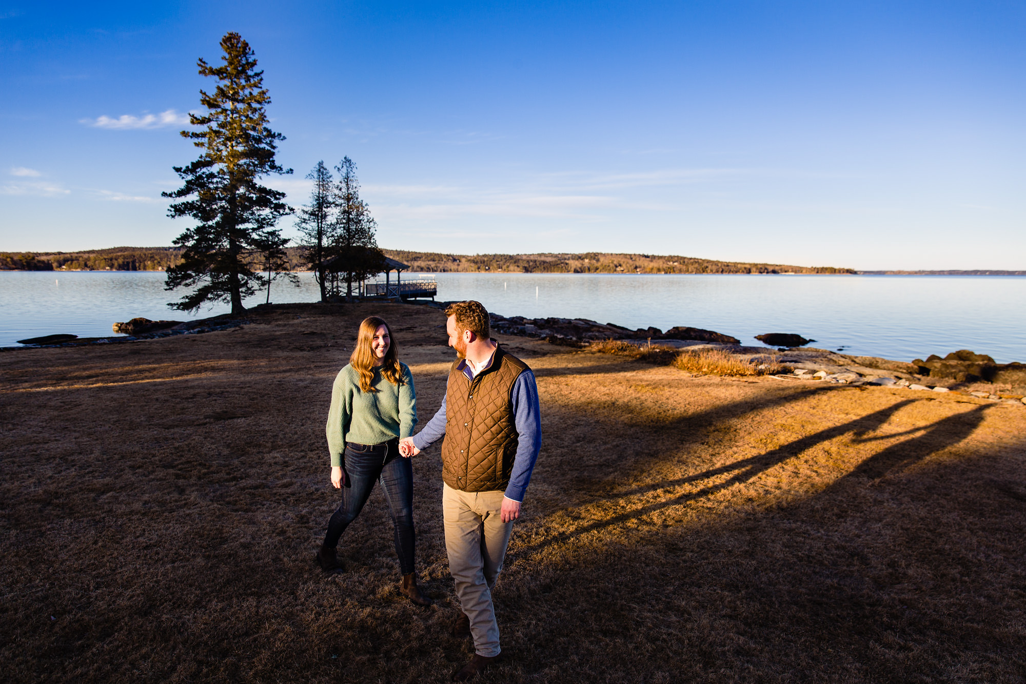 Engagement portraits in coastal Maine