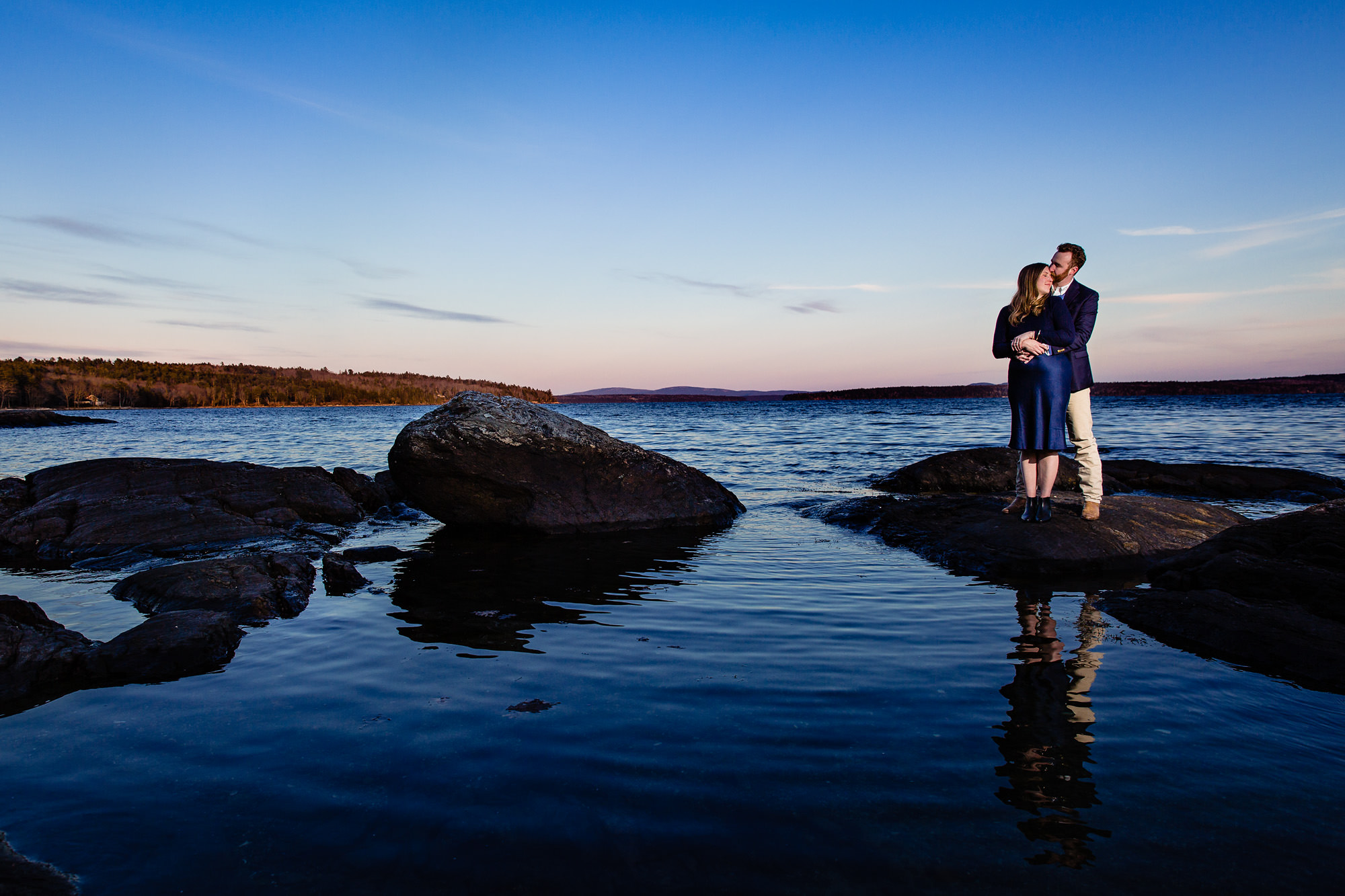 Engagement portraits in Blue Hill, Maine