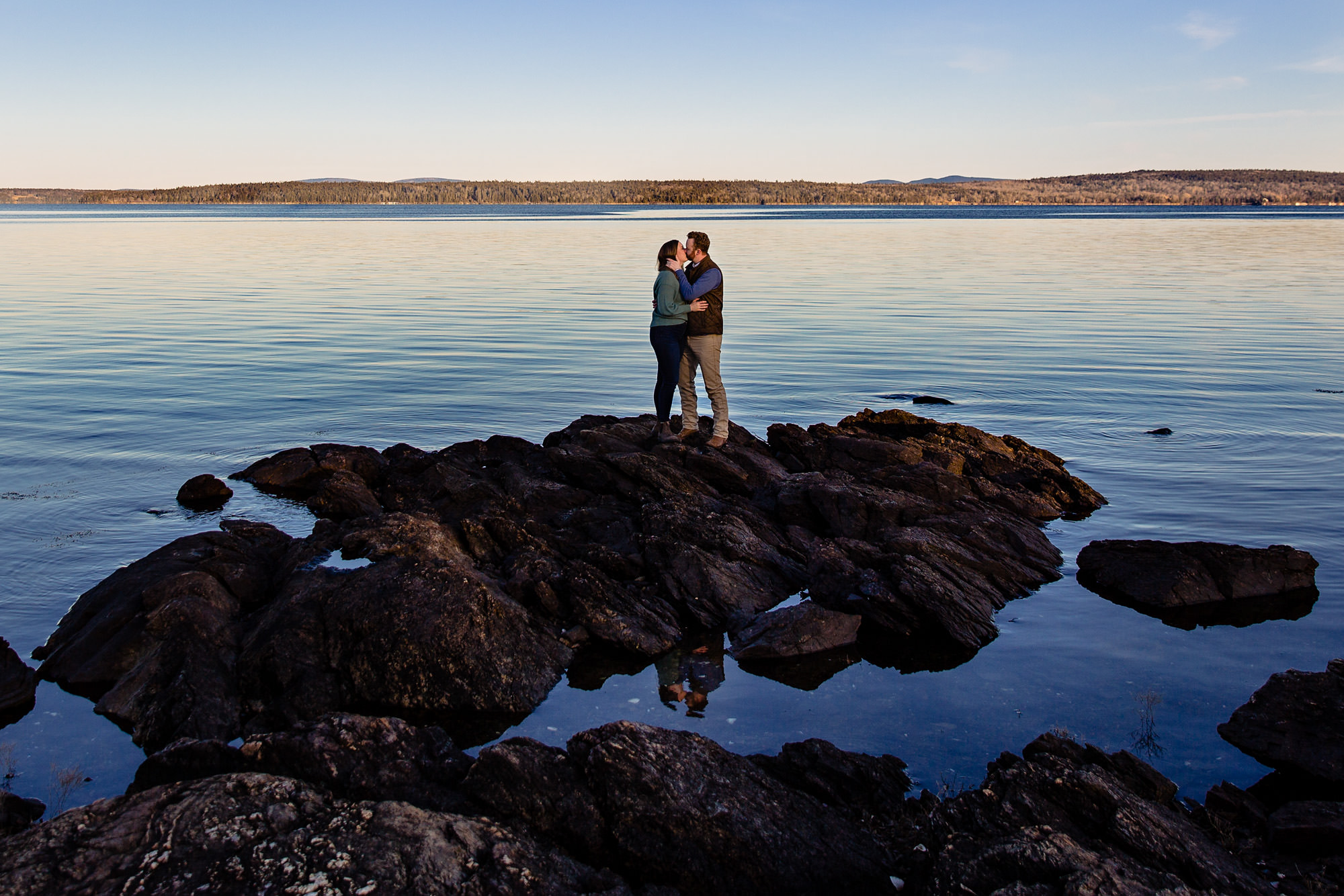 Engagement portraits in coastal Maine