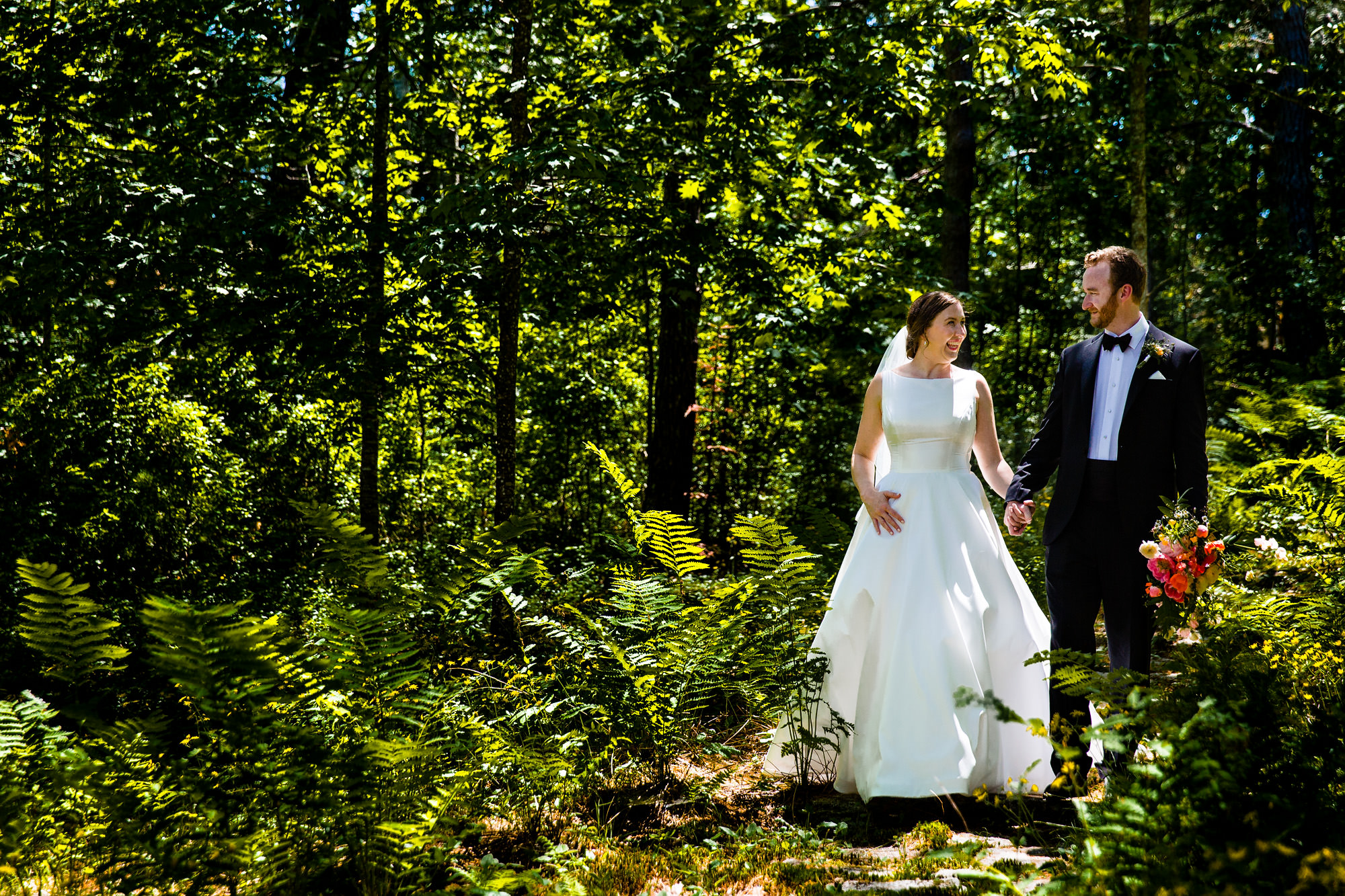 Beautiful wedding portraits in Blue Hill Maine