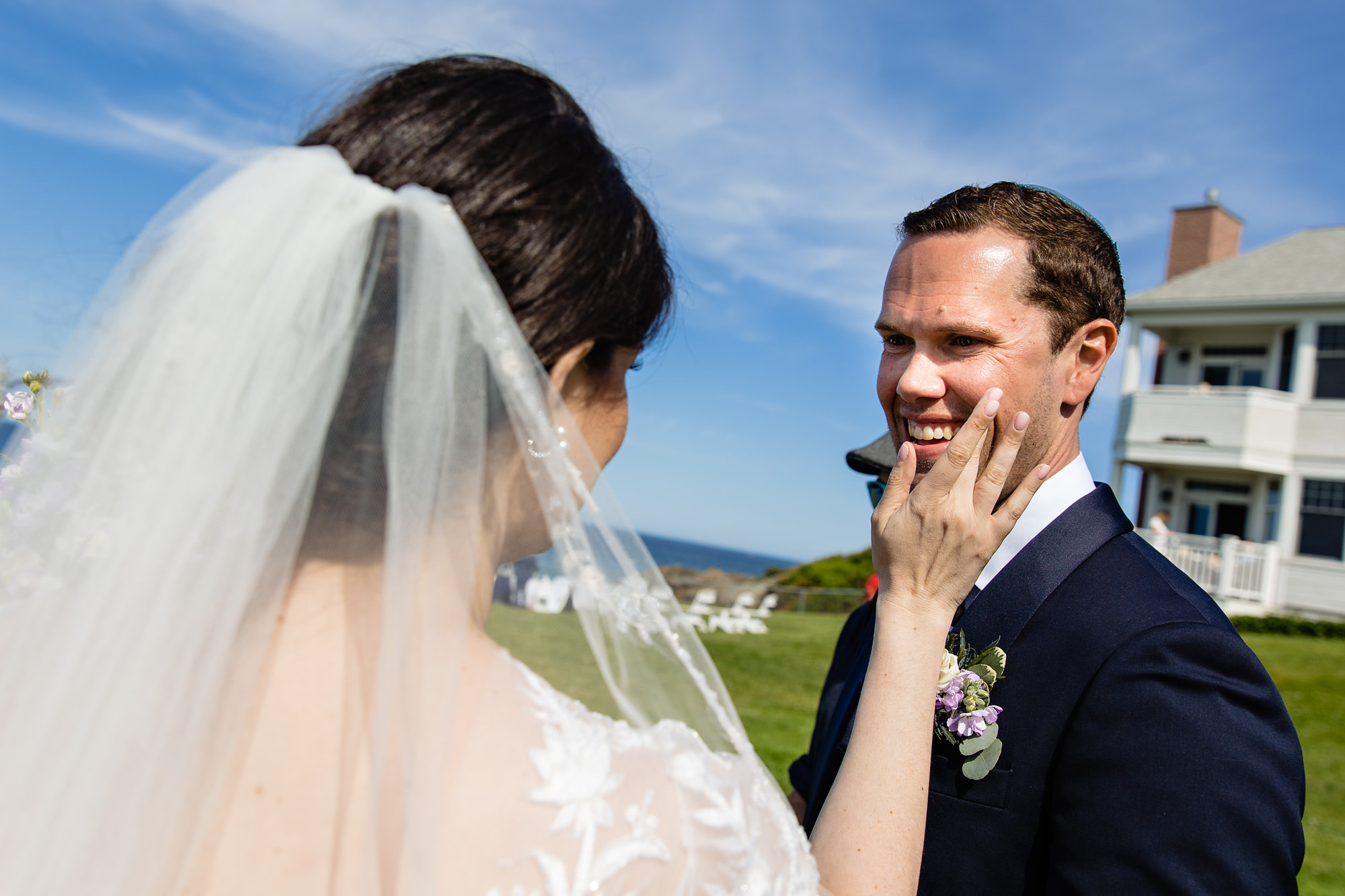 A wedding ceremony at the Beachmere Inn on the Marginal Way in Ogunquit, Maine