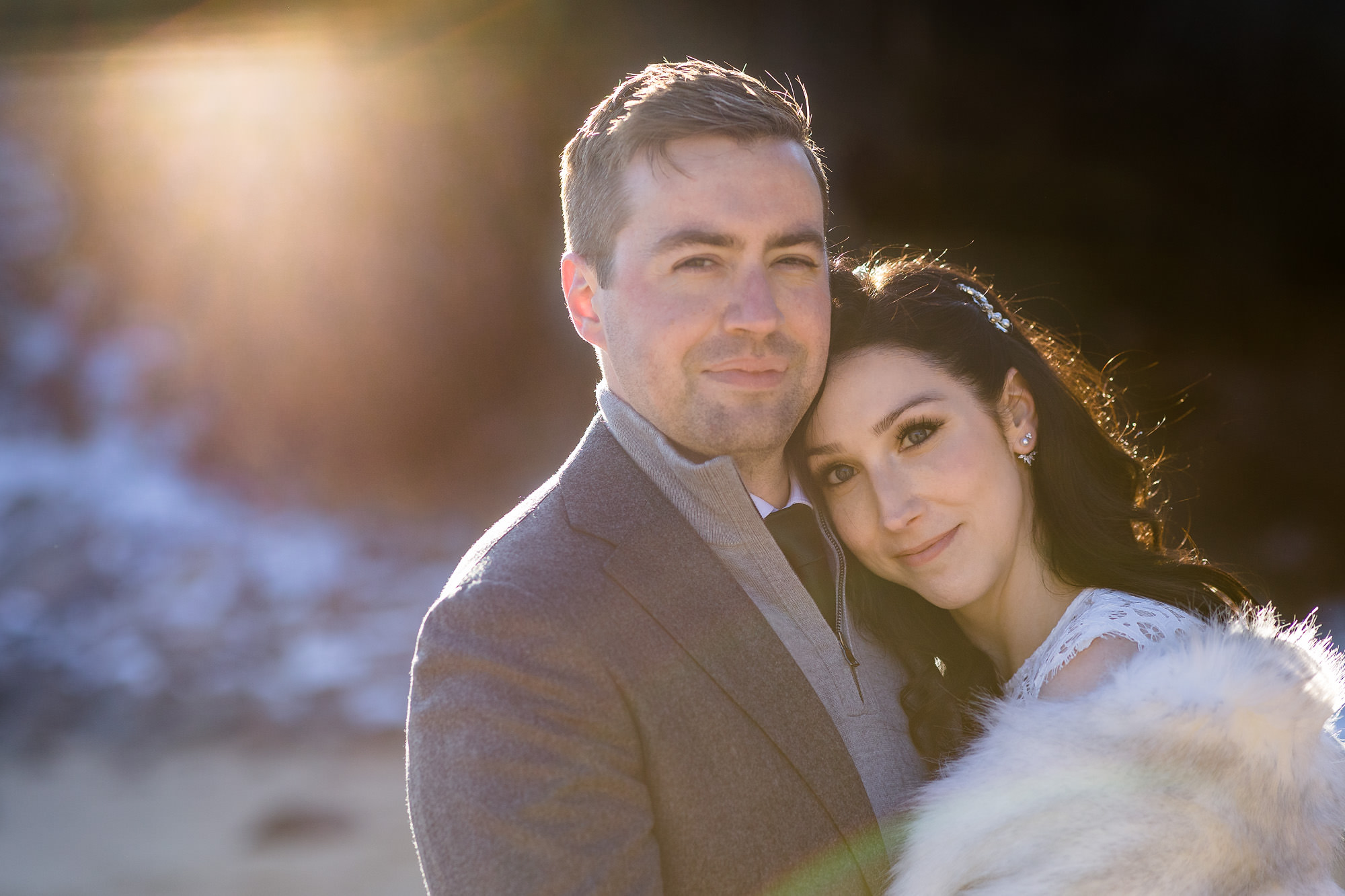 A winter elopement in Acadia National Park in Maine