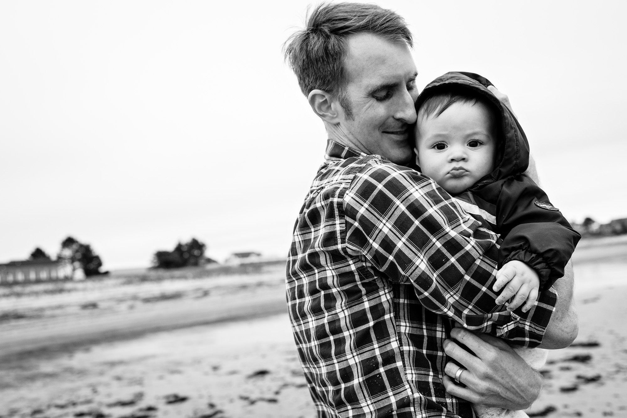 Couples portraits taken at Pine Point Beach in Scarborough, Maine