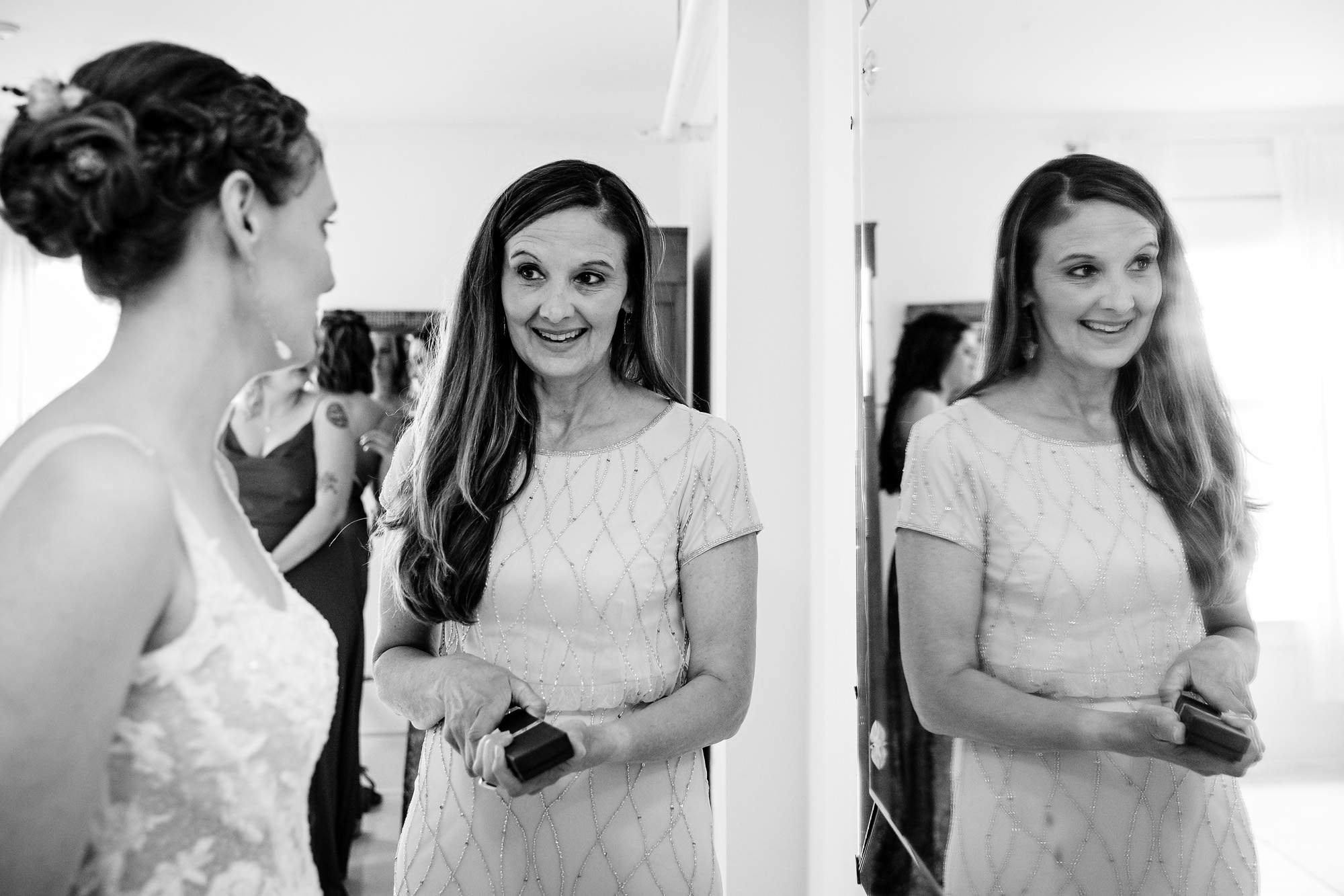 A bride gets ready for her Chebeague Island Inn wedding