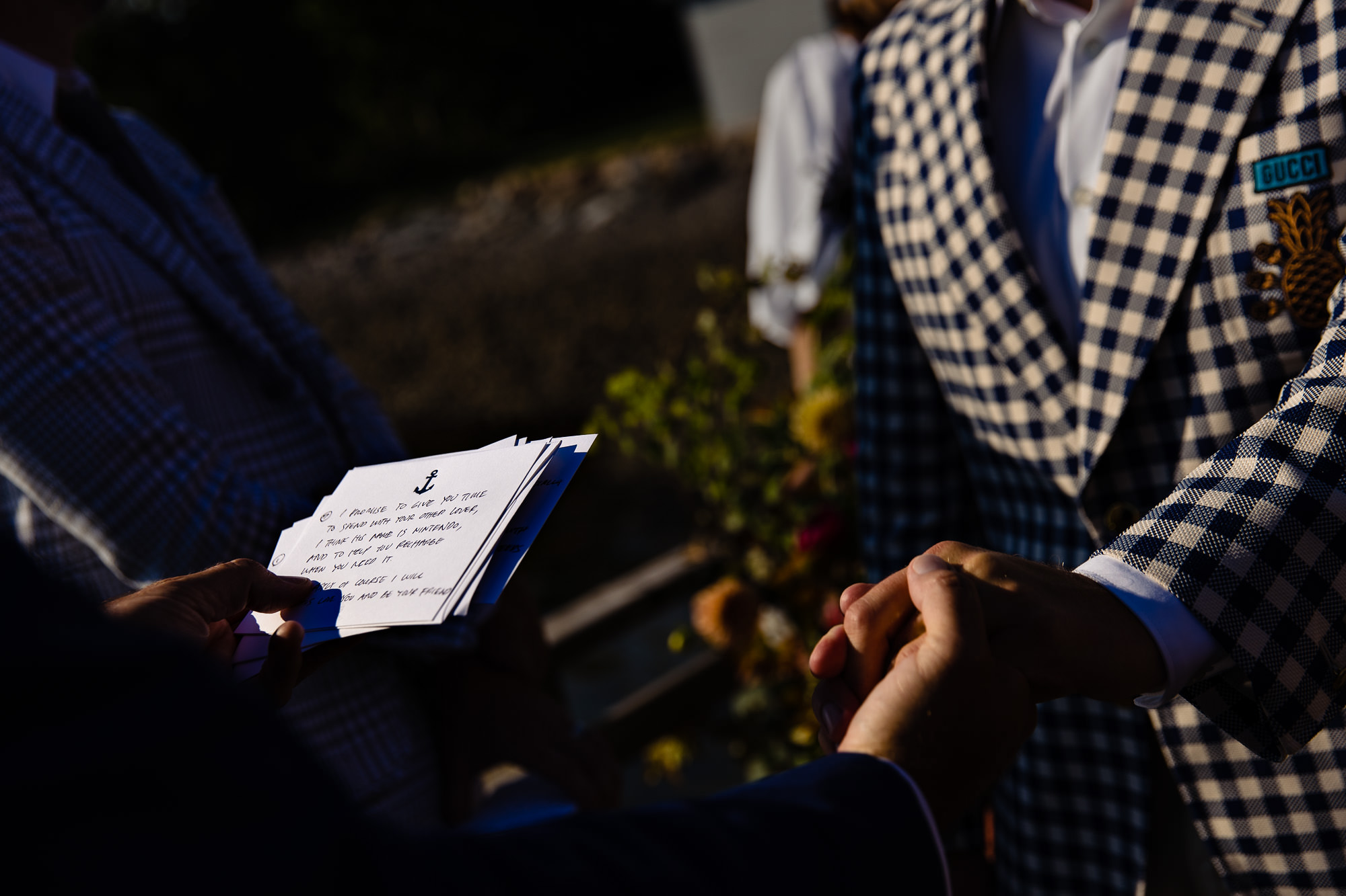 A wedding ceremony at the Islesford Dock Restaurant on Little Cranberry Island