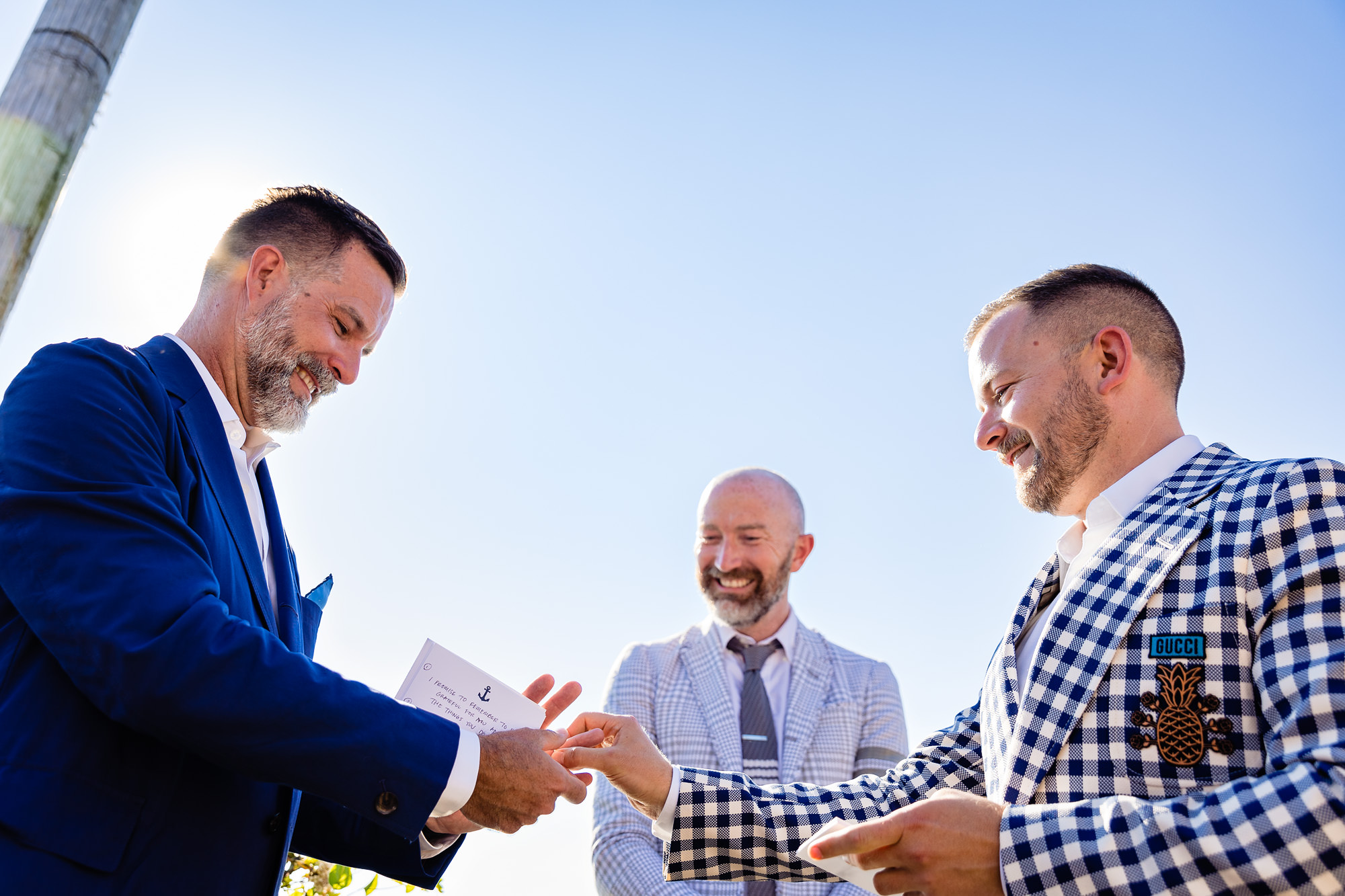 A wedding ceremony at the Islesford Dock Restaurant on Little Cranberry Island