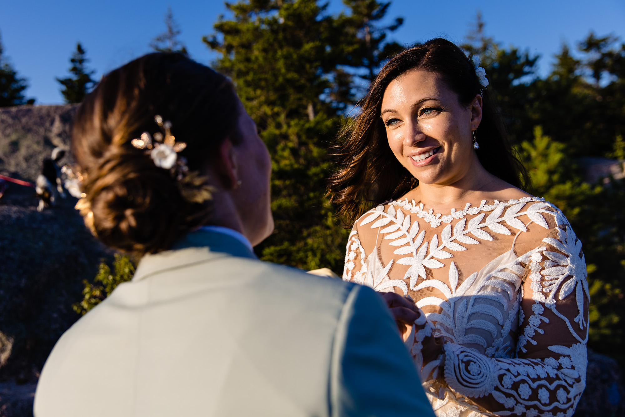 A stunning mountaintop wedding ceremony in Acadia National Park