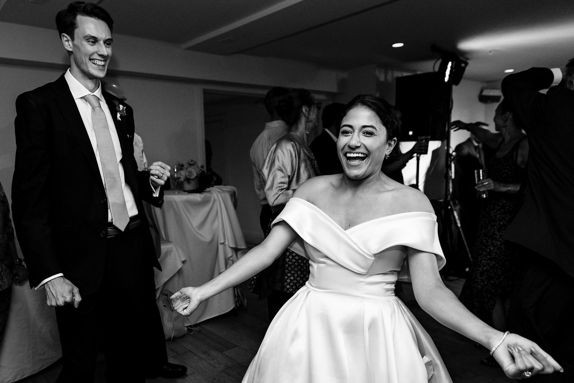 A wedding reception at The View at Pepperrell Cove in Kittery Point, Maine